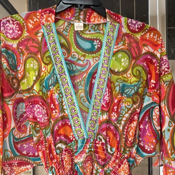 Trina Turk swim coverup, size M, like new condition, worn once. - Picture 2 of 7